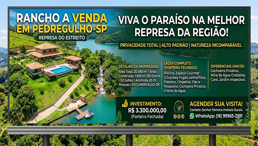 Rancho - Venda - Estreito - Pedregulho - SP