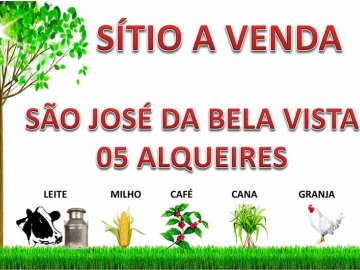 Sítio a venda em São José da Bela Vista