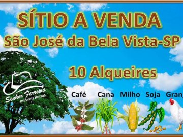 SÍTIO 10 ALQUEIRES-SÃO JOSÉ DA BELA VISTA-SP