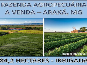 FAZENDA AGROPECUÁRIA A VENDA EM ARAXÁ-MG
